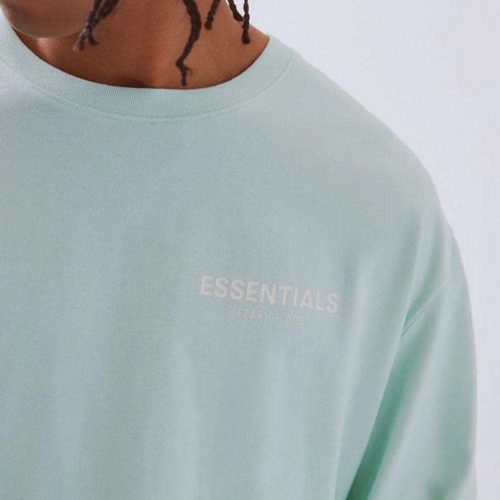 Fear Of God (FOG) ESSENTIALS Mint Long Sleeve Tee
